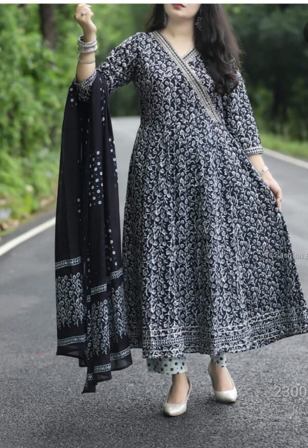 Reyon Anarkali Gown with Bautiful sequence and emb...